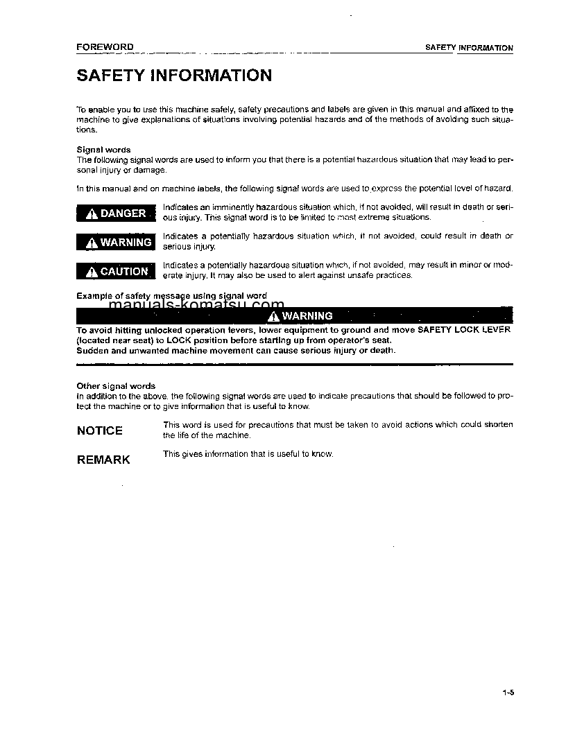 Protected: PC200-7(THA) S/N C70001-UP Operation manual (English)