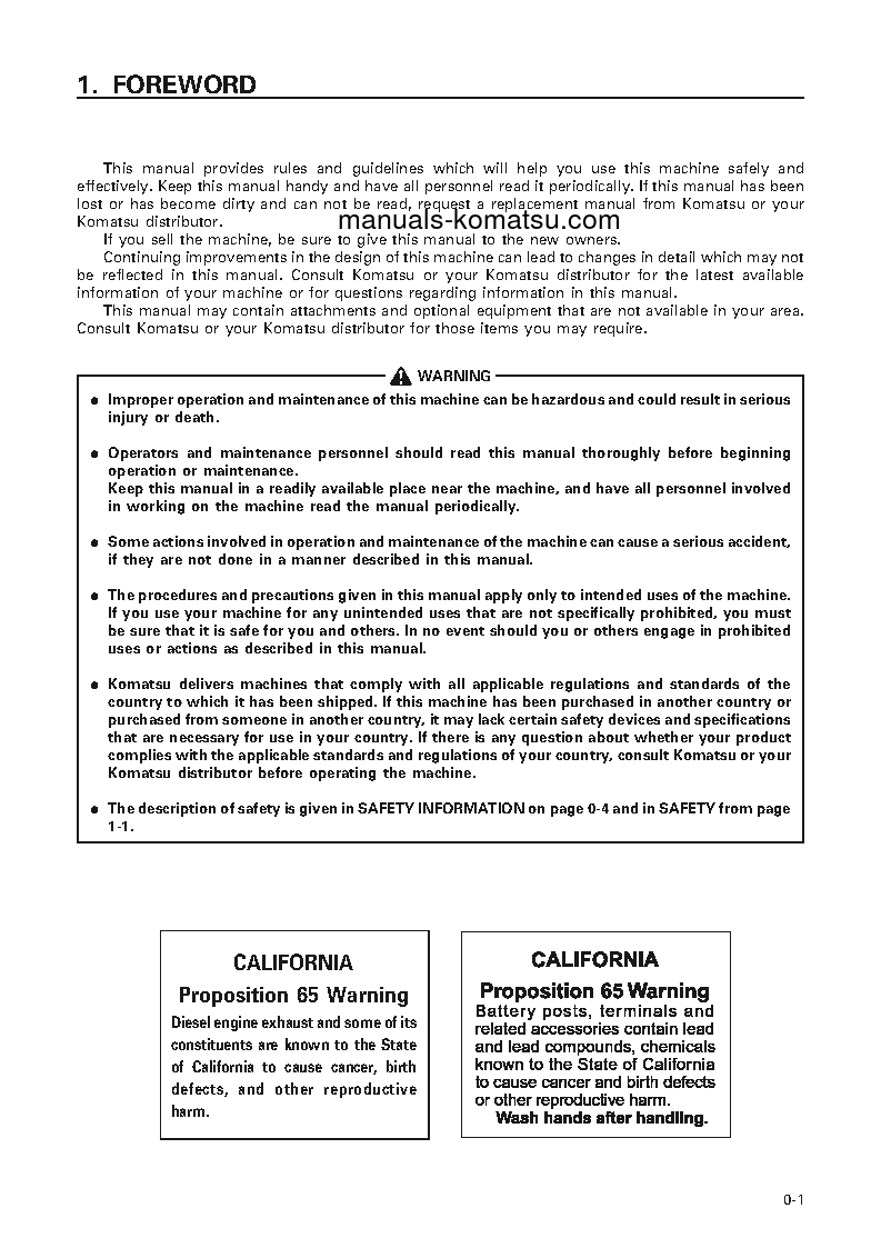Protected: D375A-3(JPN)–50C DEGREE FOR CANADA S/N 17736-UP Operation manual (English)