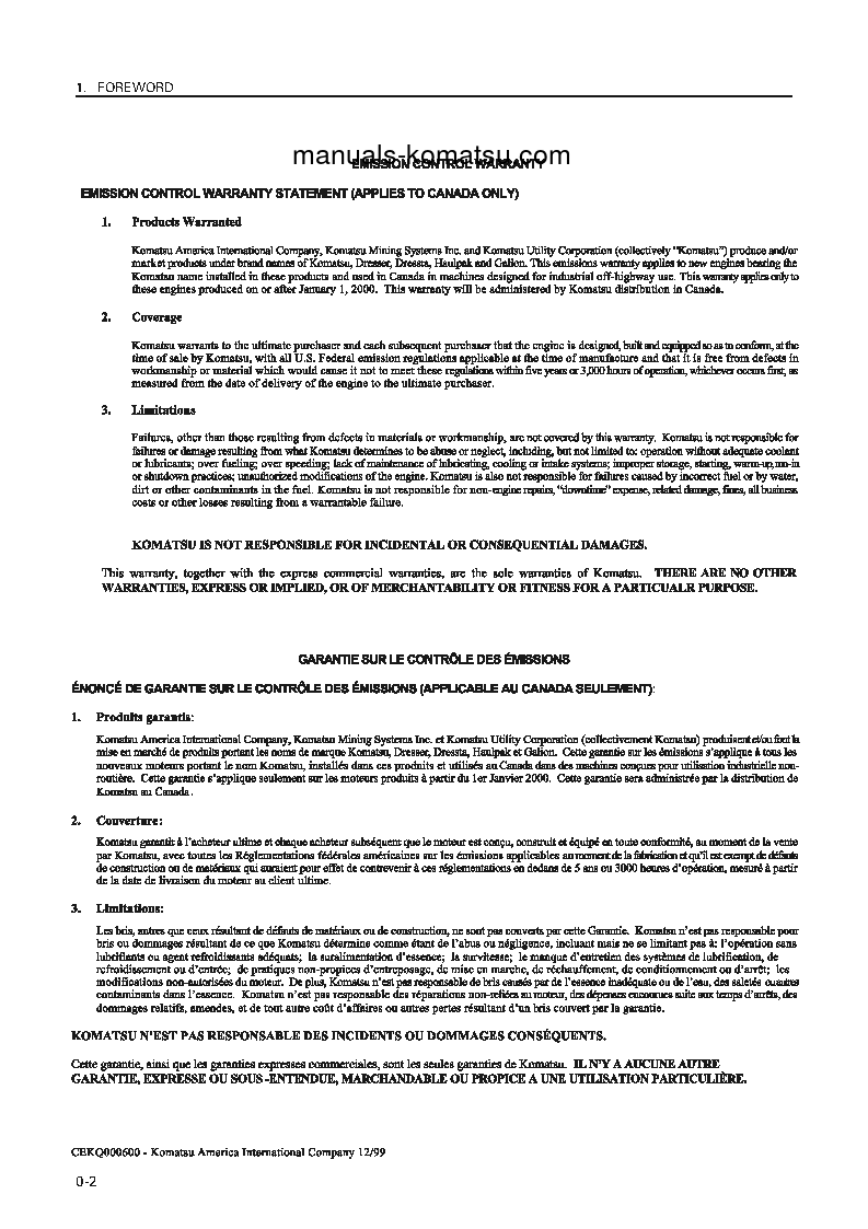 Protected: D375A-3(JPN)–50C DEGREE FOR CANADA S/N 17736-UP Operation manual (English)