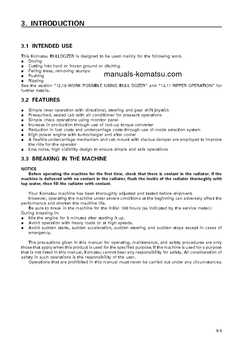 Protected: D375A-3(JPN)–50C DEGREE FOR CANADA S/N 17736-UP Operation manual (English)