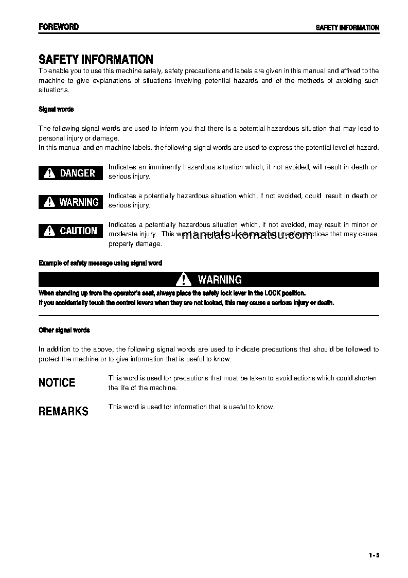 Protected: PC138US-2(JPN) S/N 1101-4500 Operation manual (English)