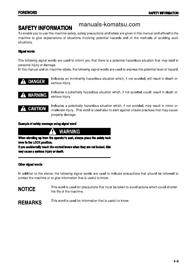 Protected: D275AX-5(JPN)-LANDFILL S/N 20001-20163 Operation manual (English)