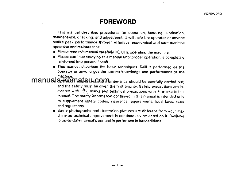 Protected: HD205-3(JPN) S/N 1003-1265 Operation manual (English)