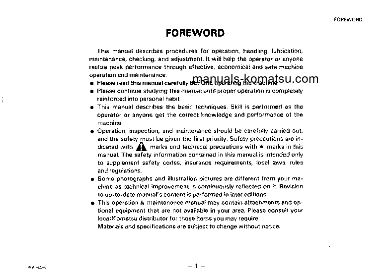 Protected: HD205-3(JPN) S/N 1821-UP Operation manual (English)