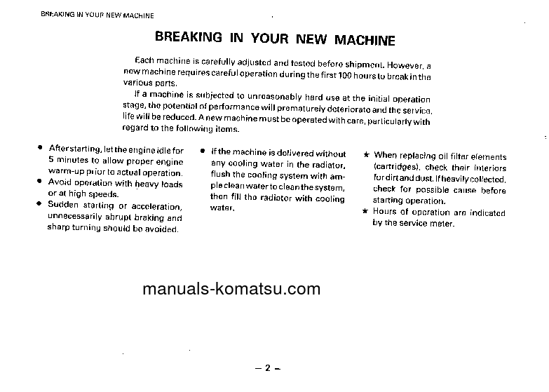 Protected: HD205-3(JPN) S/N 1821-UP Operation manual (English)