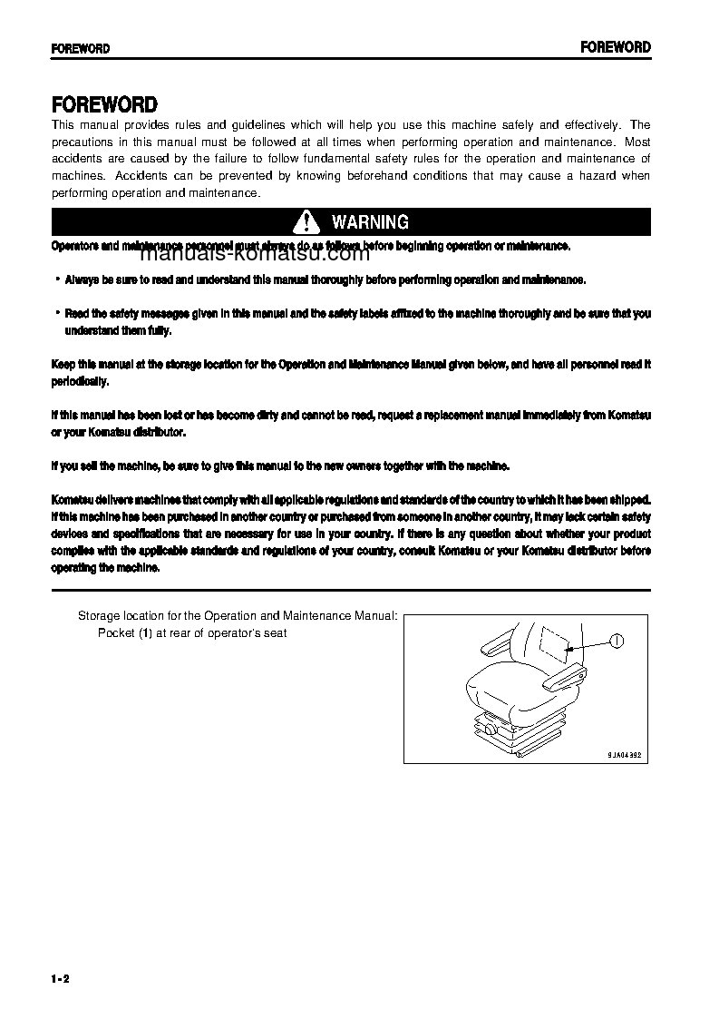 Protected: WA250L-5(JPN) S/N 70001-70024 Operation manual (English)