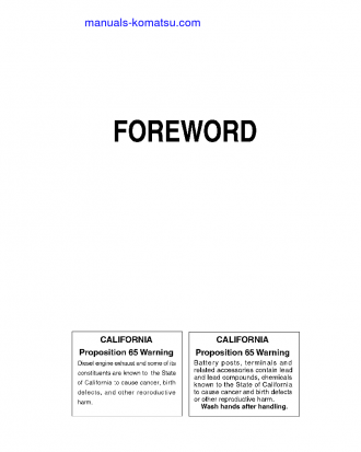 SAA6D170E-3(JPN)-FOR GENERATOR S/N 310999-UP Operation manual (English)