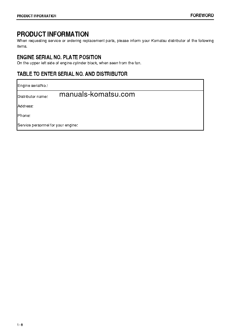 Protected: SAA6D170E-3(JPN)-FOR GENERATOR S/N 310999-UP Operation manual (English)