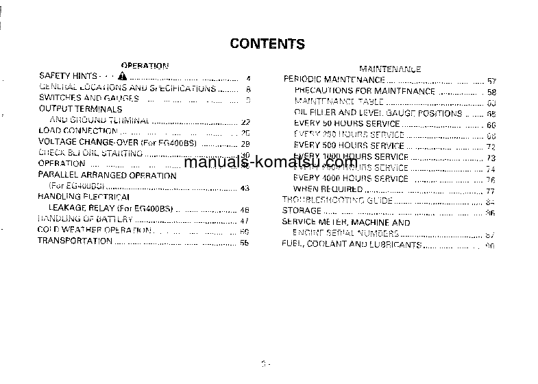 Protected: EG400B-2(JPN) S/N 1001-UP Operation manual (English)
