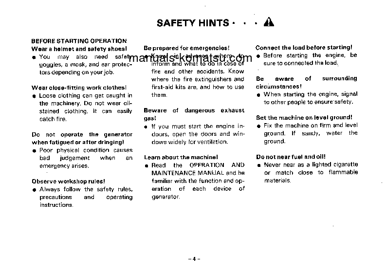 Protected: EG580-1(JPN) S/N 4001-UP Operation manual (English)