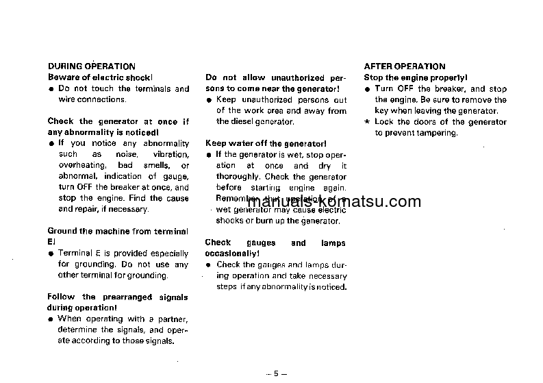 Protected: EG580-1(JPN) S/N 4001-UP Operation manual (English)