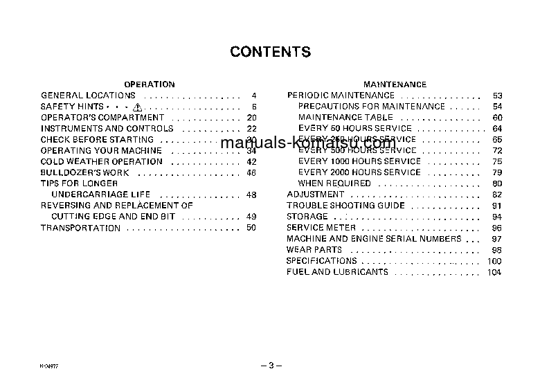 Protected: D20P-5(JPN) S/N 45003-50003 Operation manual (English)