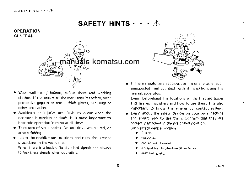 Protected: D20P-5(JPN) S/N 45003-50003 Operation manual (English)