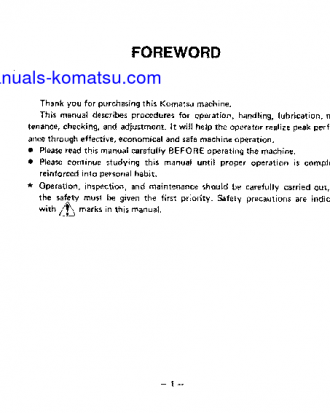D21Q-5(JPN) S/N 45094-50002 Operation manual (English)