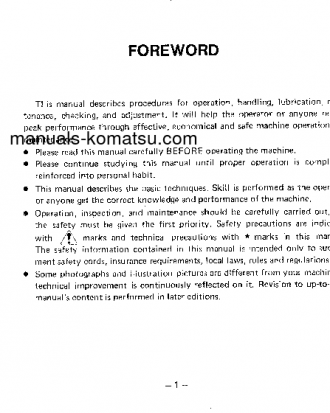 D21Q-5(JPN) S/N 50003-UP Operation manual (English)