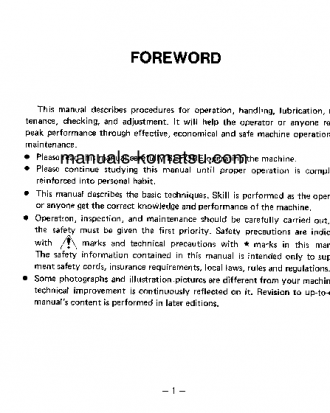 D31Q-17(JPN) S/N 32001-UP Operation manual (English)
