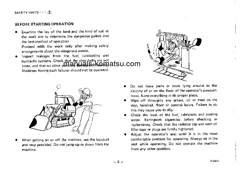 Protected: D31S-17(JPN) S/N 32003-UP Operation manual (English)