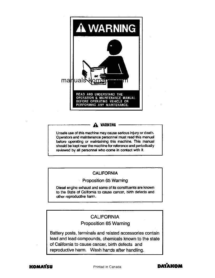 Protected: D57S-1(JPN) S/N 6501-UP Operation manual (English)