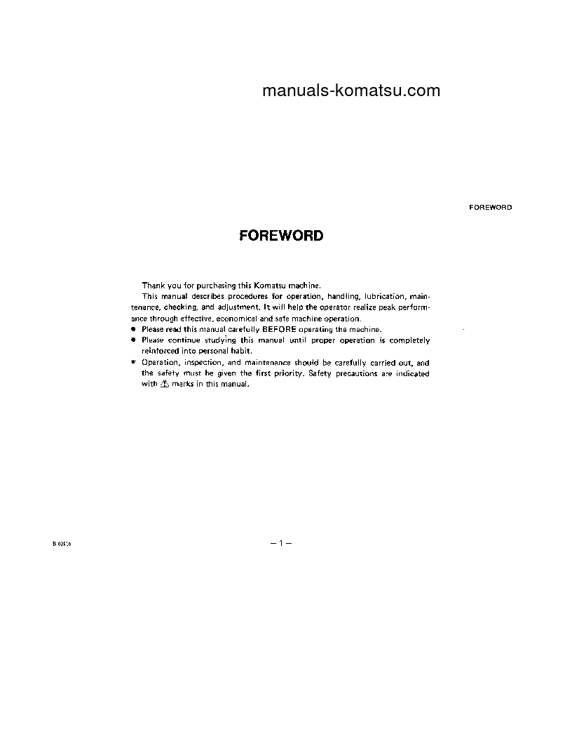 Protected: D57S-1(JPN) S/N 6501-UP Operation manual (English)