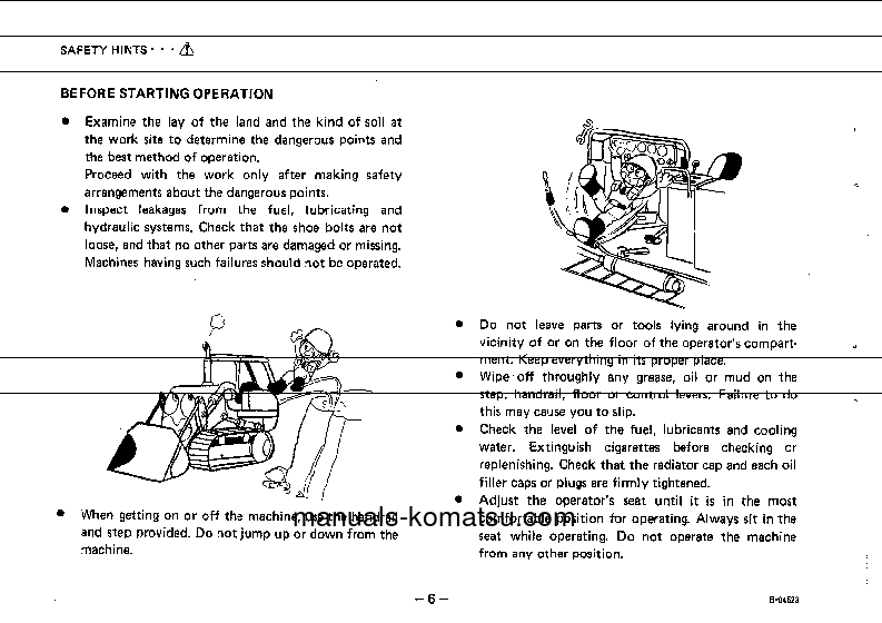Protected: D57S-1(JPN) S/N 9001-20000 Operation manual (English)