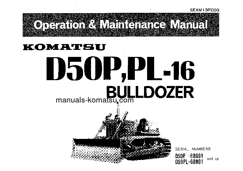 D50P-16(JPN) S/N 68001-UP Operation manual (English)