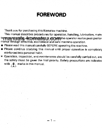 GD200A-1(JPN) S/N 2001-UP Operation manual (English)