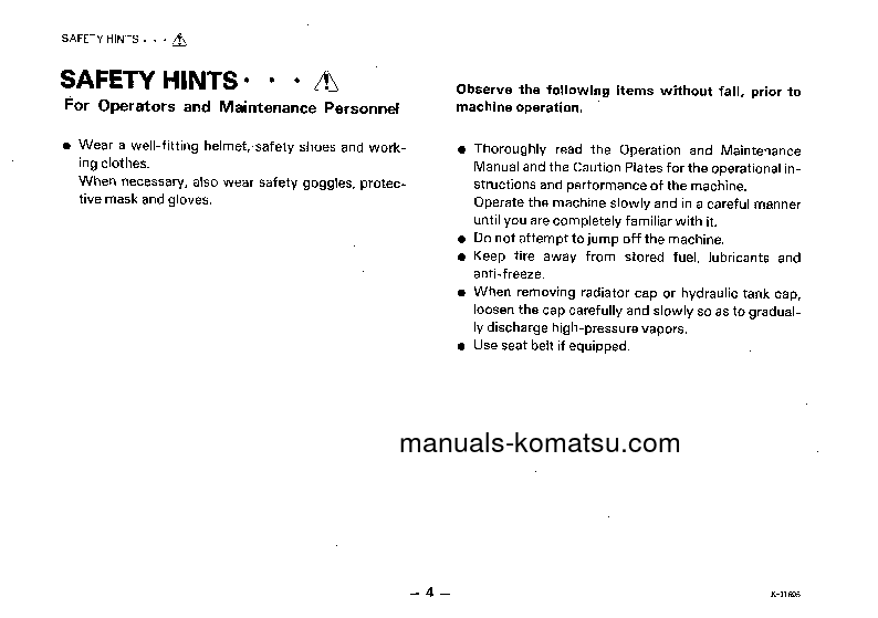 Protected: GD200A-1(JPN) S/N 2001-UP Operation manual (English)