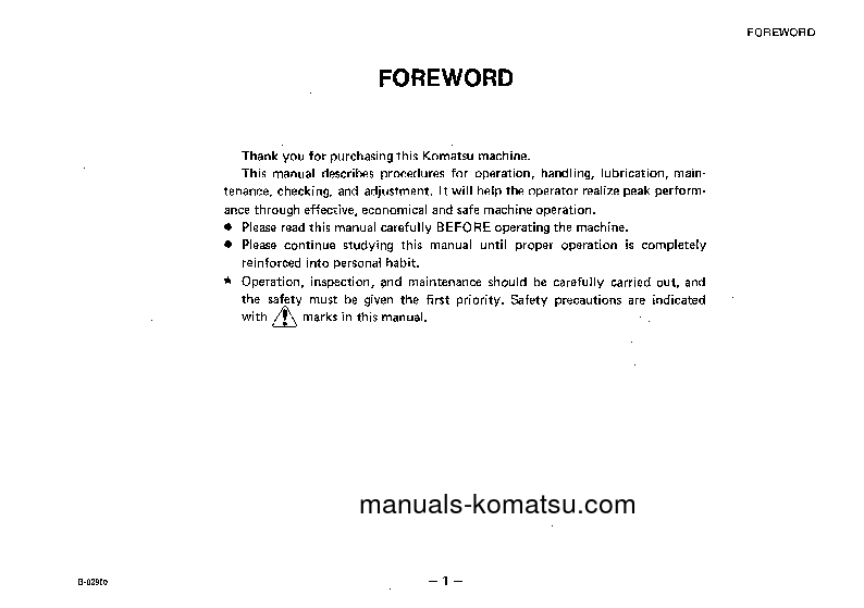 Protected: GD600R-1(JPN) S/N 10002-UP Operation manual (English)