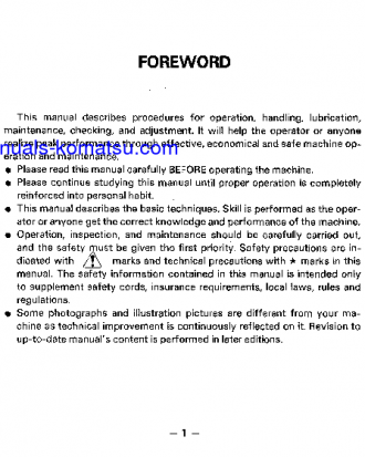 GD655R-2(JPN) S/N 43001-UP Operation manual (English)