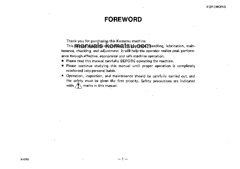 Protected: GD655A-1(JPN) S/N 60001-UP Operation manual (English)