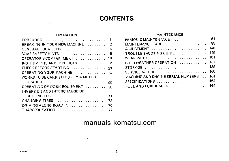 Protected: GD655A-1(JPN) S/N 60001-UP Operation manual (English)