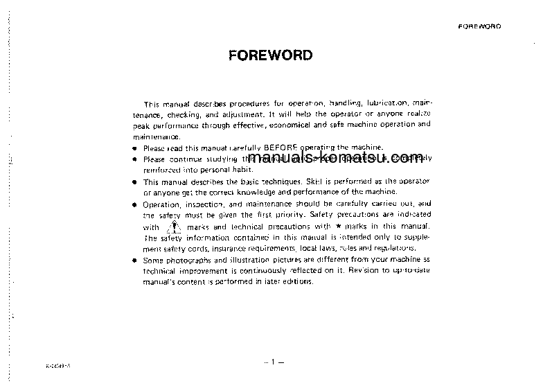 Protected: GD505A-2(JPN) S/N 50003-53000 Operation manual (English)