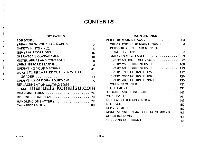 Protected: GD505A-2(JPN) S/N 50003-53000 Operation manual (English)
