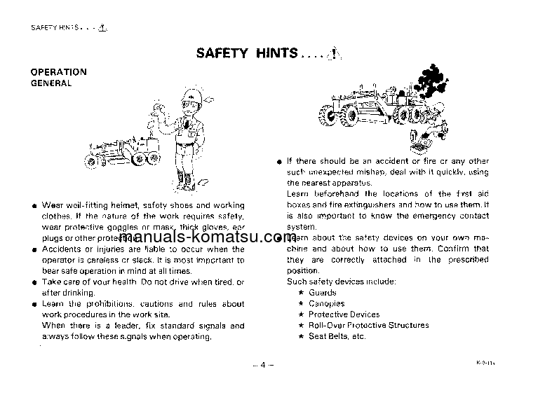 Protected: GD505A-2(JPN) S/N 50003-53000 Operation manual (English)