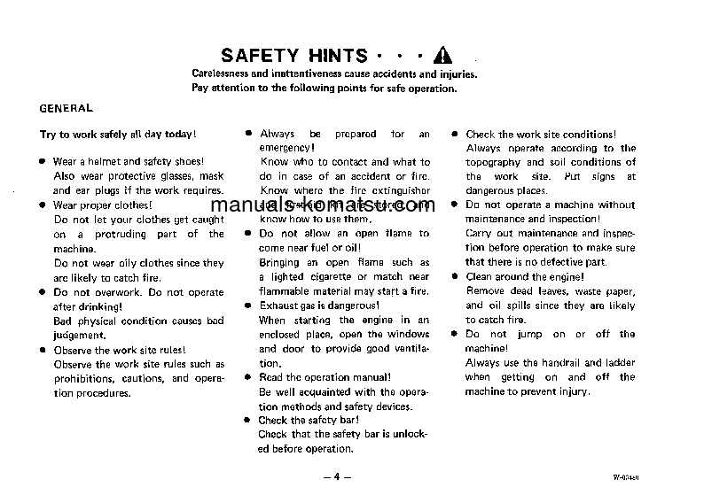 Protected: WA30-2(JPN) S/N 4102-UP Operation manual (English)
