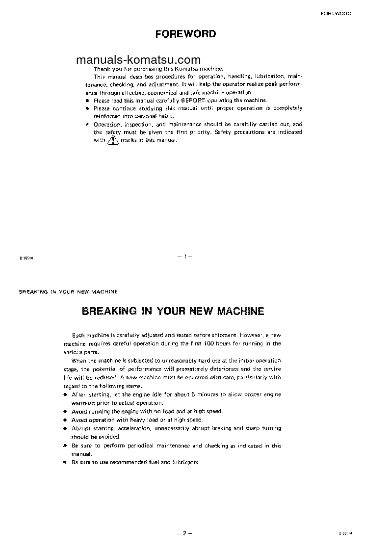 Protected: W170-2(JPN) S/N 60001-UP Operation manual (English)