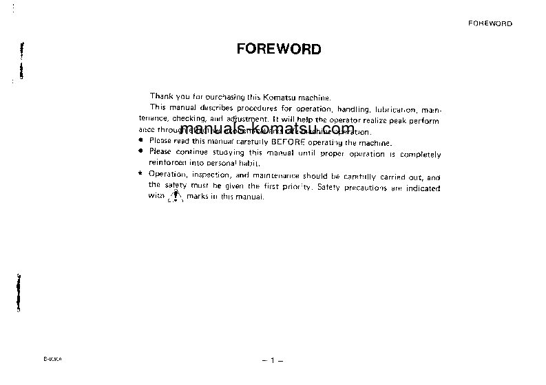 Protected: HD320-3(JPN) S/N 2501-2635 Operation manual (English)