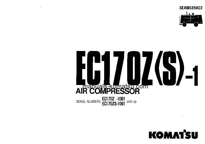 EC170ZS-1(JPN) S/N 1001-UP Operation manual (English)
