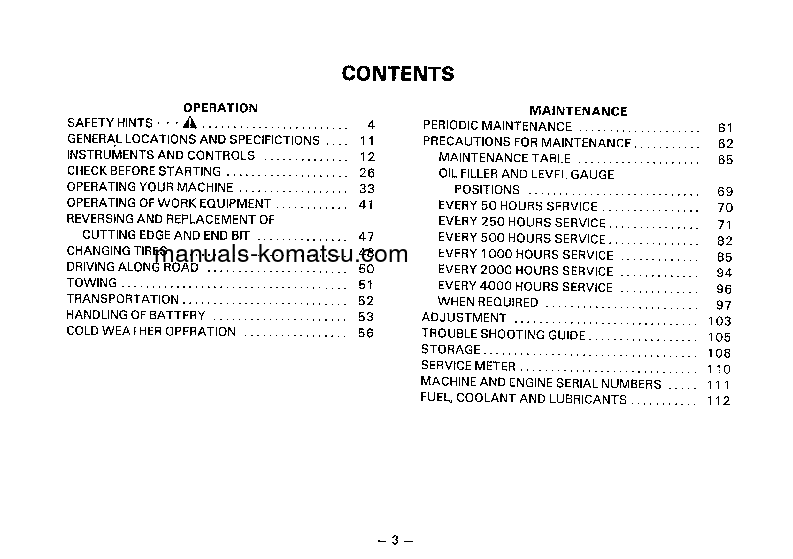 Protected: GD461A-1(JPN) S/N 10024-UP Operation manual (English)