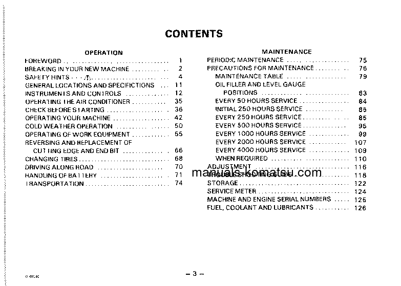 Protected: GD525A-1(JPN) S/N 50001-UP Operation manual (English)