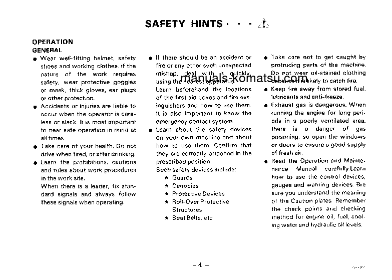 Protected: GD525A-1(JPN) S/N 50001-UP Operation manual (English)