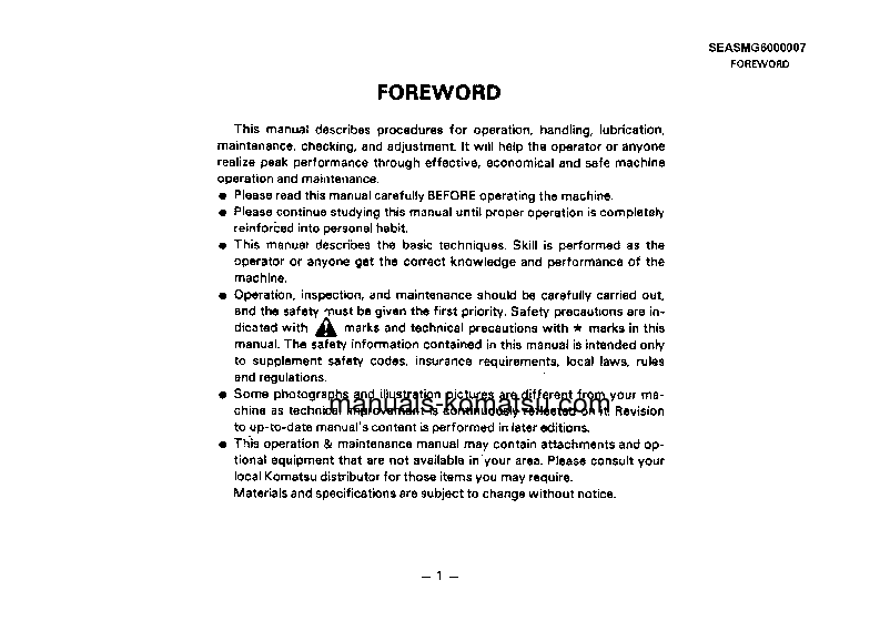 Protected: S4D95L-1(JPN) S/N 10001-UP Operation manual (English)