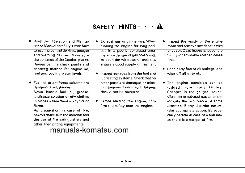 Protected: S4D95L-1(JPN) S/N 10001-UP Operation manual (English)