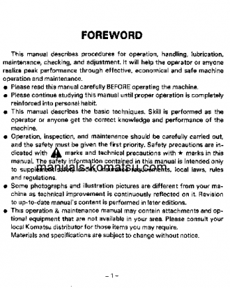 GD623A-1(JPN) S/N 30095-UP Operation manual (English)