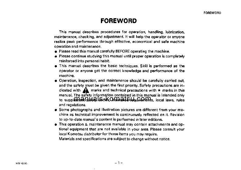 Protected: GD623A-1(JPN) S/N 30095-UP Operation manual (English)