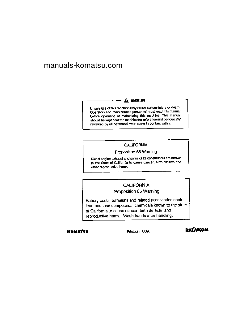 Protected: D37E-1(JPN) S/N 1001-1793 Operation manual (English)