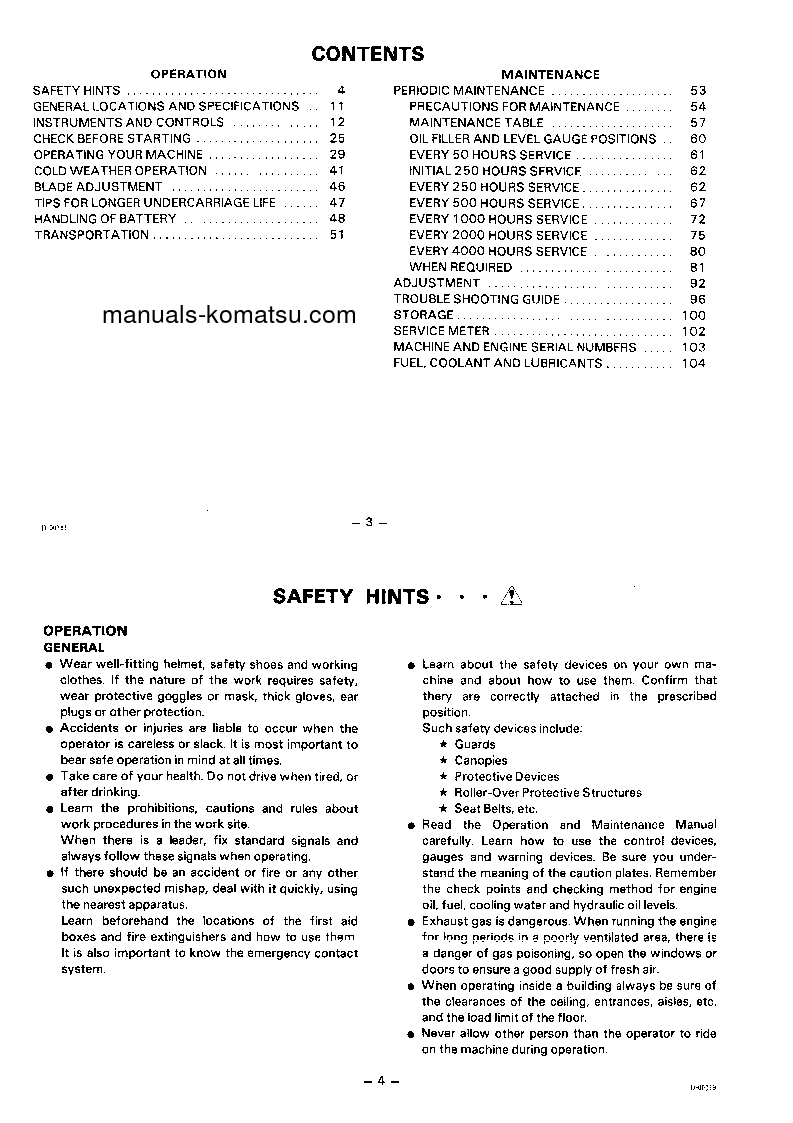 Protected: D63E-1(JPN) S/N 1001-UP Operation manual (English)