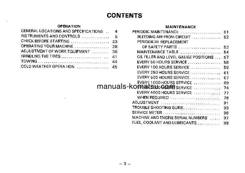 Protected: WA180-1(JPN) S/N 12001-UP Operation manual (English)