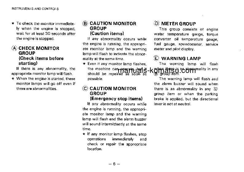 Protected: WA320-1(JPN) S/N 20001-UP Operation manual (English)