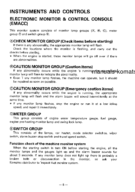 Protected: PC120-5(JPN)-TUNNEL S/N 36601-UP Operation manual (English)